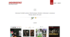 Desktop Screenshot of anshori.net